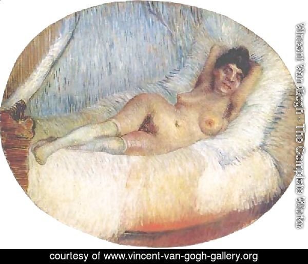 Nude Woman On A Bed