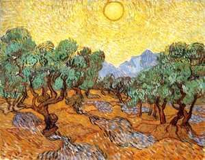 Vincent Van Gogh - Olive Trees With Yellow Sky And Sun