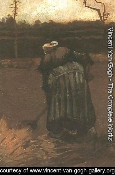 Vincent Van Gogh - Peasant Woman Digging IV