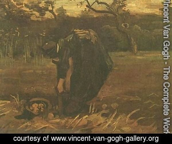 Vincent Van Gogh - Peasant Woman Digging Up Potatoes