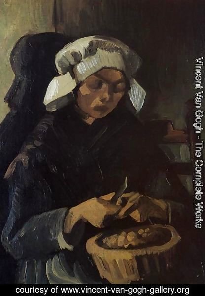 Vincent Van Gogh - Peasant Woman Peeling Potatoes