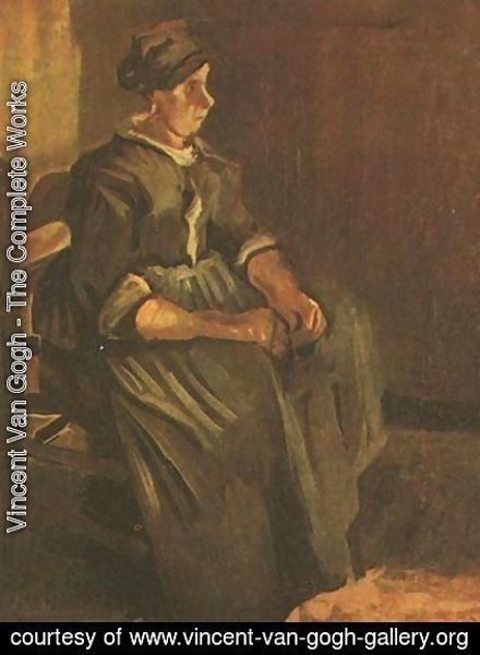 Peasant Woman Sitting On A Chair