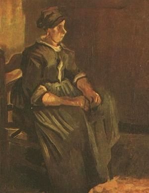 Peasant Woman Sitting On A Chair