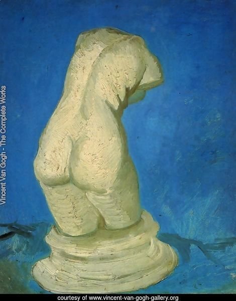 Plaster Statuette Of A Female Torso