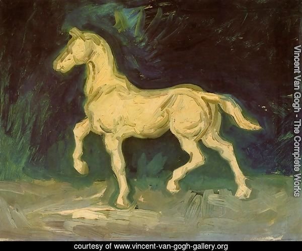Plaster Statuette of a Horse