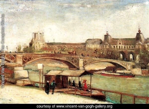 The Pont Du Carrousel And The Louvre