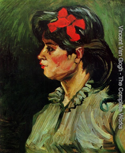 Vincent Van Gogh - Portrait Of A Woman With Red Ribbon