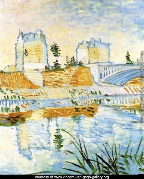 The Seine With The Pont De Clichy