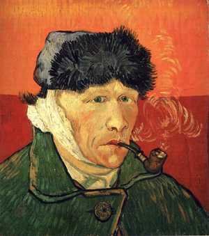 Vincent Van Gogh - Self Portrait With Bandaged Ear And Pipe
