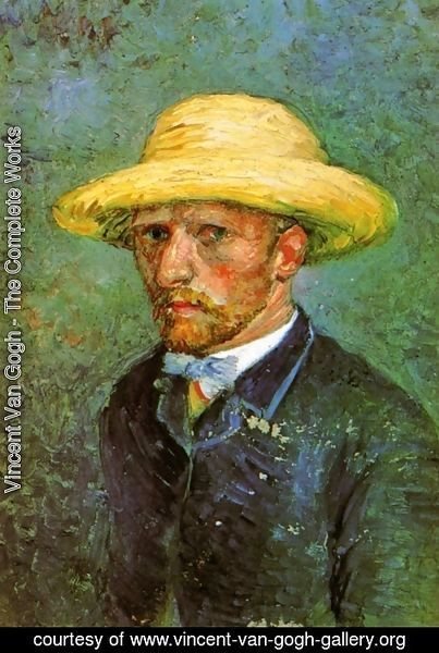 Vincent Van Gogh - Self Portrait With Straw Hat