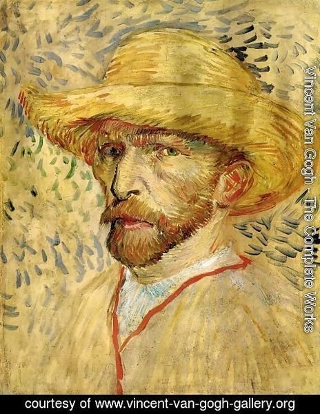 Vincent Van Gogh - Self Portrait With Straw Hat III