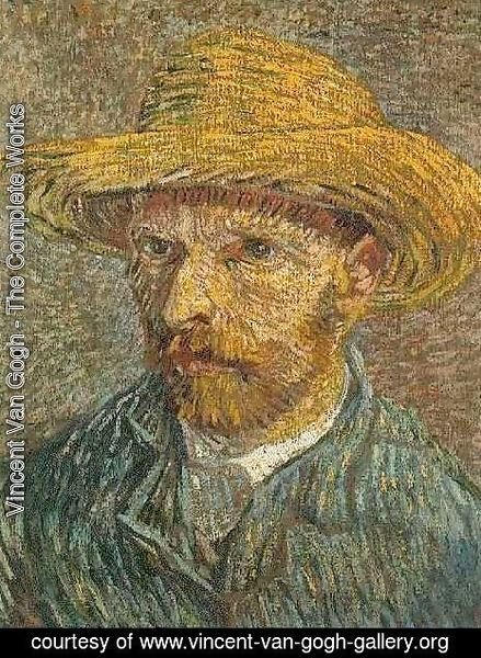 Self Portrait With Straw Hat V