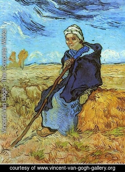 Vincent Van Gogh - Shepherdess The (after Millet)