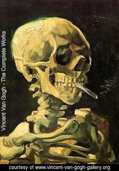 Vincent Van Gogh - Skull With Burning Cigarette