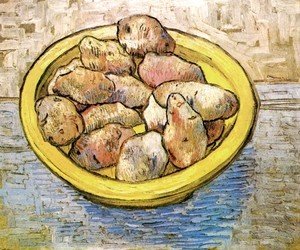 Potatoes In A Yellow Dish