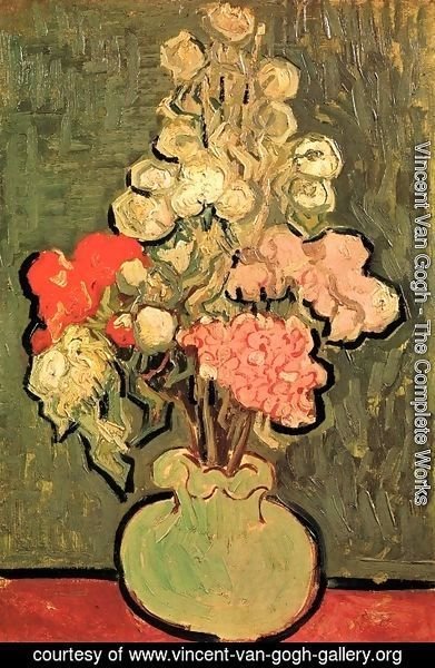 Vincent Van Gogh - Vase With Rose Mallows