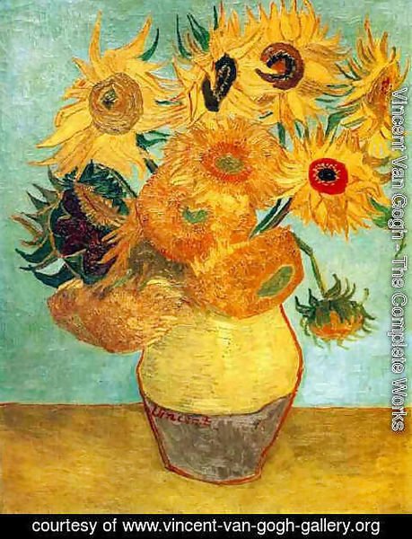 Vincent Van Gogh - Vase With Twelve Sunflowers II