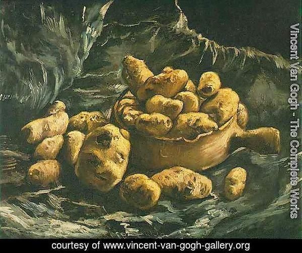 Still Life With An Earthen Bowl And Potatoes
