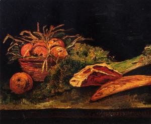 Vincent Van Gogh - Still Life With Apples Meat And A Roll