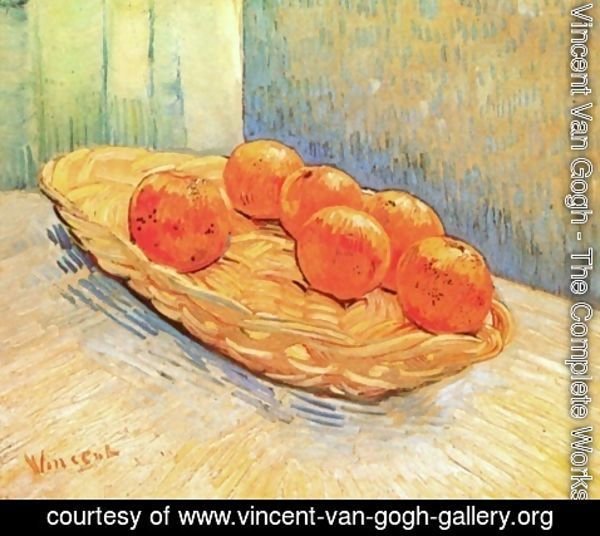 Vincent Van Gogh - Still Life With Basket And Six Oranges