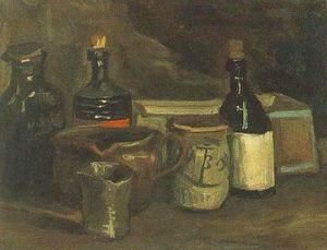 Vincent Van Gogh - Still Life With Bottles And Earthenware
