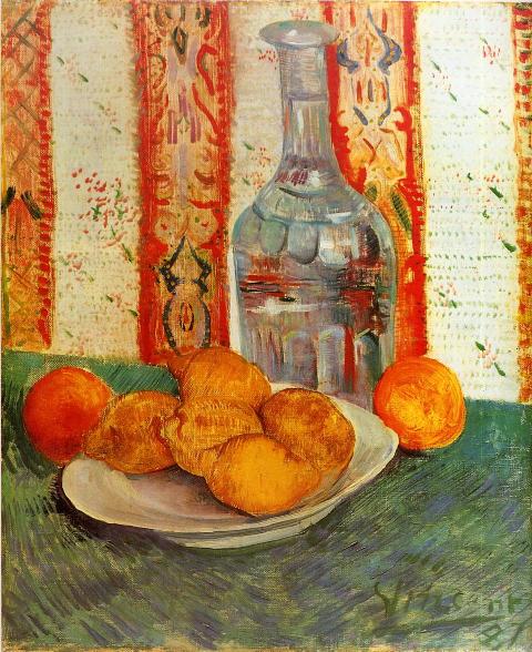 Vincent Van Gogh - Still Life With Decanter And Lemons On A Plate