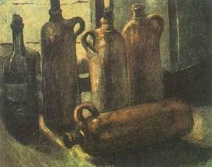 Still Life With Five Bottles