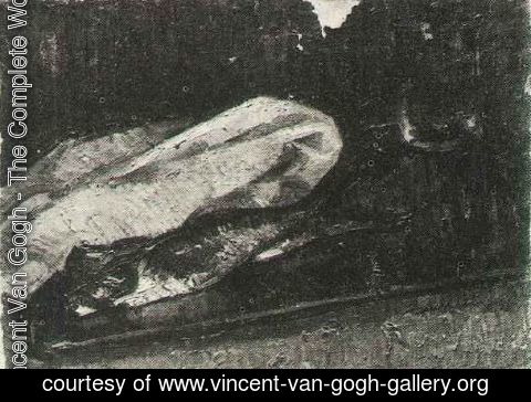 Vincent Van Gogh - Still Life With Two Herrings A Cloth And A Glass