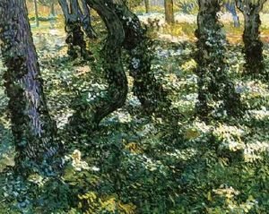 Vincent Van Gogh - Tree Trunks With Ivy