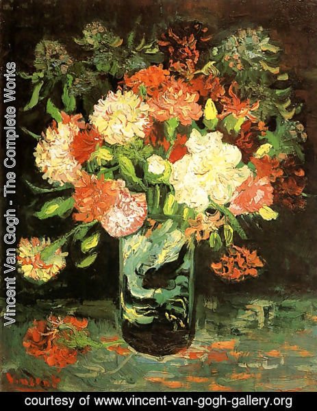 Vincent Van Gogh - Vase With Carnations