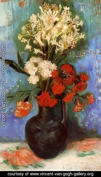 Vincent Van Gogh - Vase With Carnations And Other Flowers
