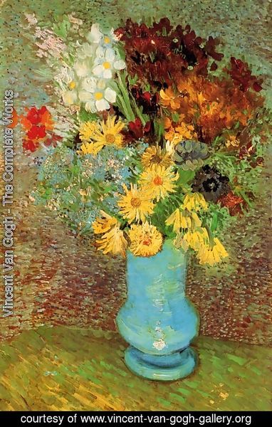 Vincent Van Gogh - Vase With Daisies And Anemones