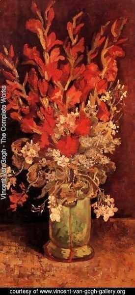 Vincent Van Gogh - Vase With Gladioli And Carnations
