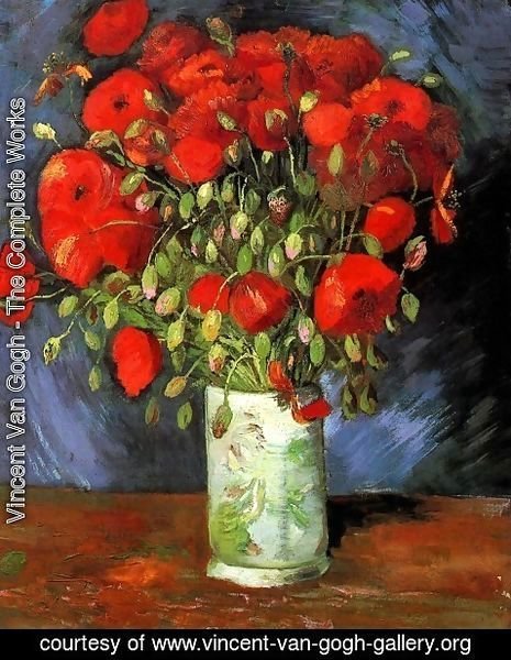 Vincent Van Gogh - Vase With Red Poppies