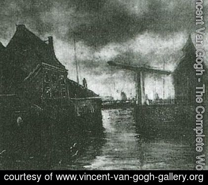 Vincent Van Gogh - View Of A Town With Drawbridge