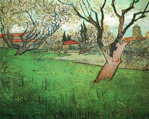 View Of Arles With Trees In Blossom