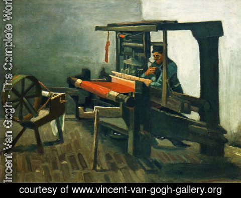 Vincent Van Gogh - Weaver Facing Left With Spinning Wheel