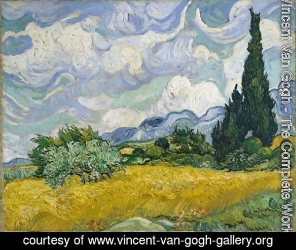 Vincent Van Gogh - Wheat Field With Cypresses At The Haute Galline Near Eygalieres