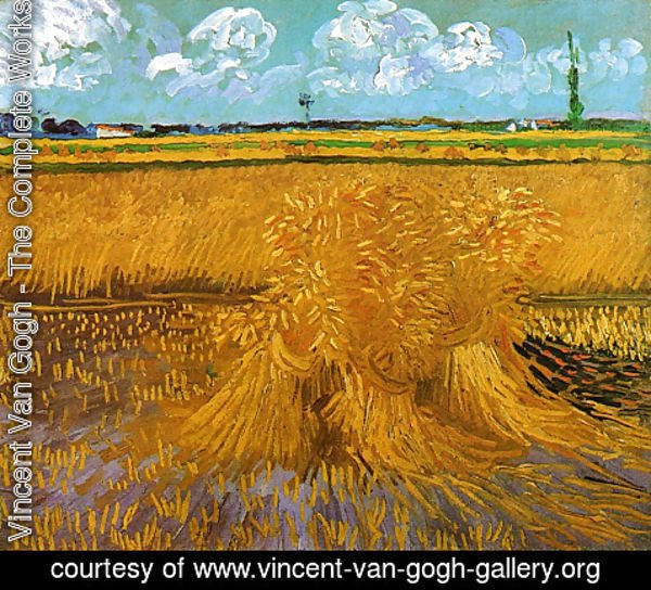 Vincent Van Gogh - Wheat Field With Sheaves