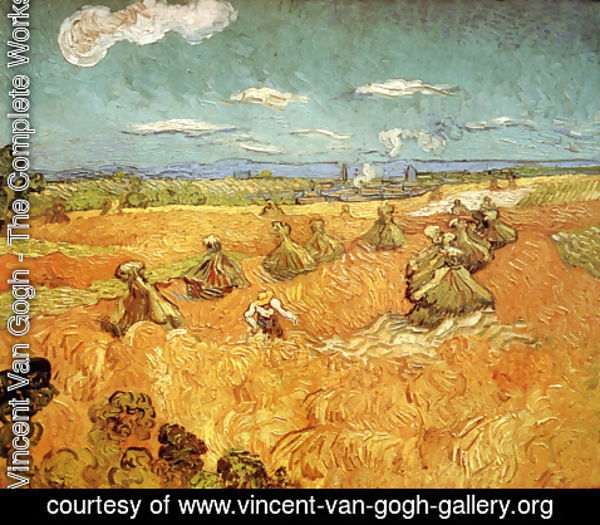Vincent Van Gogh - Wheat Stacks With Reaper