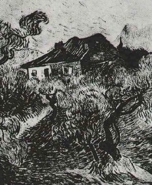 Vincent Van Gogh - The White Cottage Among The Olive Trees