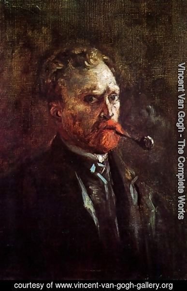 Vincent Van Gogh - Self Portrait With Pipe II