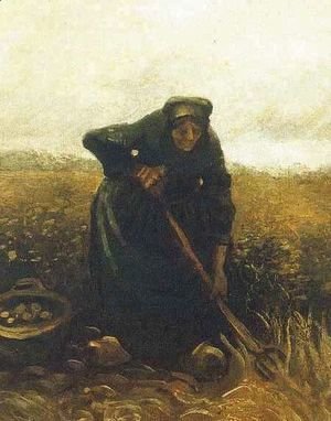 Vincent Van Gogh - Woman Lifting Potatoes