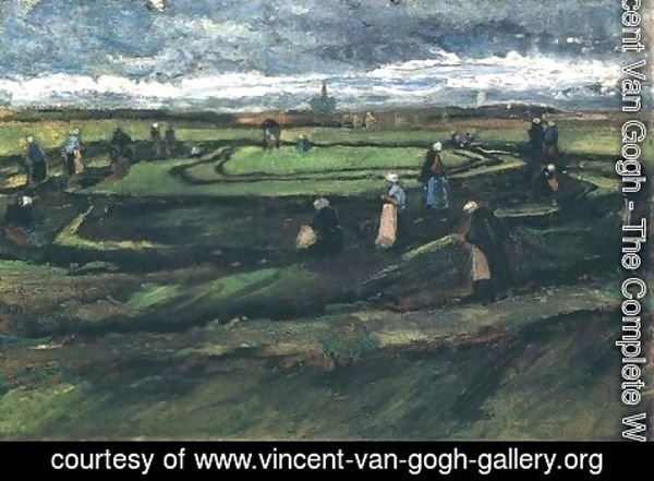 Vincent Van Gogh - Women Mending Nets In The Dunes