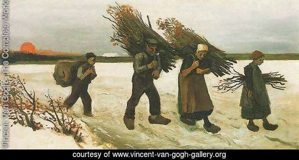 Wood Gatherers In The Snow