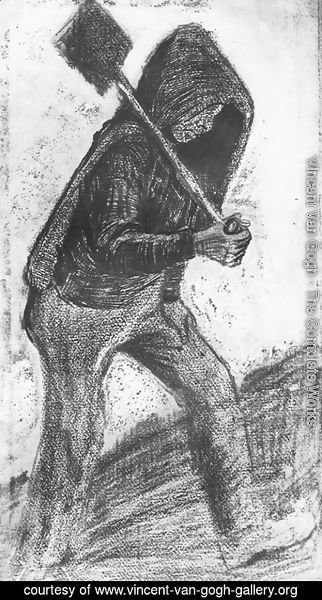 Vincent Van Gogh - Miner Carrying a Shovel