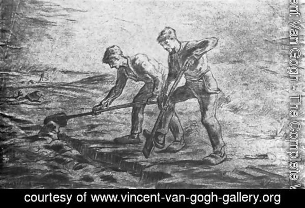 Vincent Van Gogh - Ditchdiggers (after Millet)