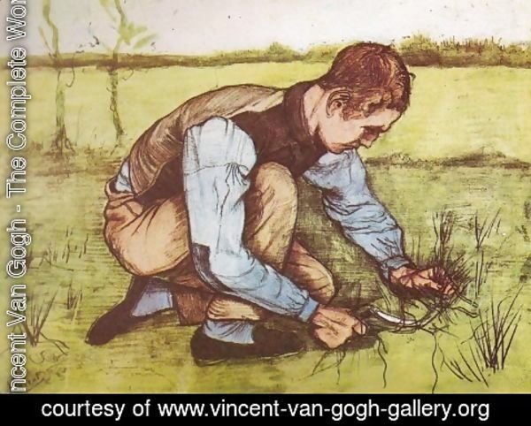 Vincent Van Gogh - Young Boy Cutting Grass