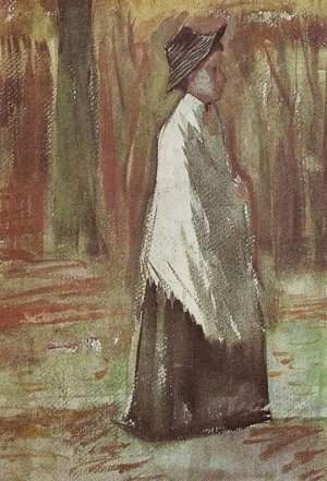 Vincent Van Gogh - Woman in the Woods