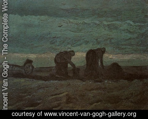 Vincent Van Gogh - Two Peasant Women in Peat Field